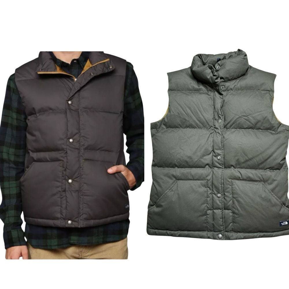 The North Face Lindero Olive Quilted Down Vest Size Medium